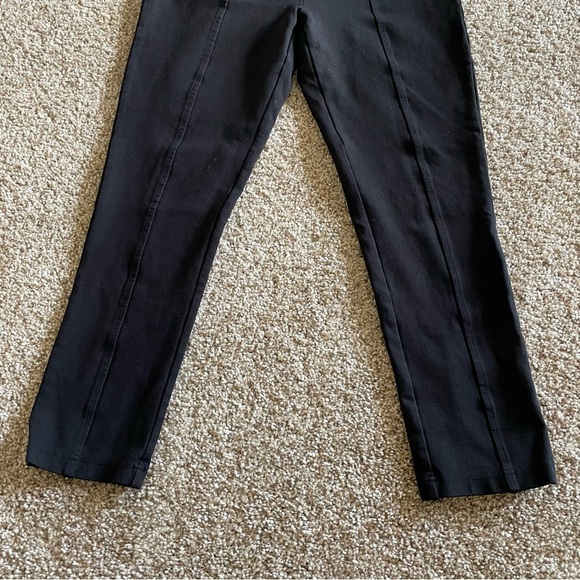🚨BCBGMaxAzria Seamed Pull On Pants Jeggings Women’s Large Petite Black Comfort - Picture 4 of 12